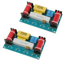 2 Piece 3 Way Audio Filter Bass Speaker Crossover Frequency Divider Car Home