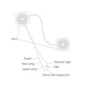 Wireless Anti-interference Motorcycle Helmet Headset Bluetooth V4.2 Intercom