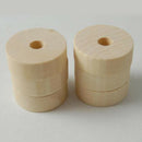 100pcs Abacus Natural Wood Teething Beads DIY Baby Teether Jewelry Making