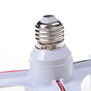 3 In 1 E27 to E27 LED Lamp Bulbs Socket Splitter Adapter For Photo Studio M&O