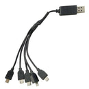 USB Charger Cable 5-in-1 Charging Battery Multi-functional Lithium Cell for O1T6