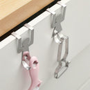 2pcs Cartoon Humanoid Shape Hook Door Back Metal Storage Rack for Kitchen