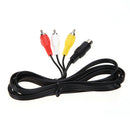 3RCA 1.8 m 9 pin Audio Video AV Cable for Sega Genesis 2 or 3