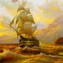 5D Diamond Embroidery Painting Cross Stitch Frameless Picture Sailing At Sea