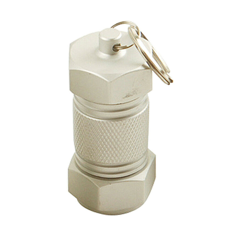 Waterproof Pill Box Case Holder Container Capsule Bottle Keychain Key Fob