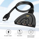 HW-4K301X 3 Port Mini HDMI Splitter 3 in 1 out 4K Adapter Switcher Cable