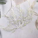 Christmas Artificial Plant Snow Pine Branch Grass Simulation Flower Pa Hn