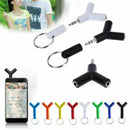 3.5MM 1 to 2 Double Earphone Headphone Splitter Cable Adapter Tool Plug Hom Q5H8