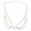 Women Lady Head Hair Chain Headpiece Forehead Band With Hairpin Alloy Rhine