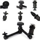 11" Adjustable Friction Articulating Magic Arm For DSLR LCD Monitor LED Tripod
