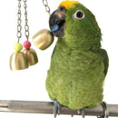 Parrot Bird Toys Pet Bird Cage Hanging Bell, Colorful Chowing Hanging Swing