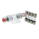 4 Pieces Car Audio Part Electronics 60A AGU Fuses with 4/8 Gauge Fuse Holder
