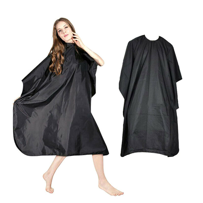 1pc Unisex Adults Kids Hairdressing Cape Cutting Cover Barber Hair Gown Blac Gw