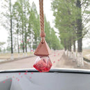 Red Printed Hanging Perfume Car Bottle Air Freshener Diffuser Fragrance Nice Pro