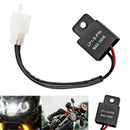 2Pin 12V Electronic LED Flasher Relay Fix Motorcycle Turn Signal Lights Blinker