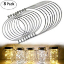8 Pack Stainless Steel Wire Handles (Handle-Ease) for Mason Jar, Ball Pint