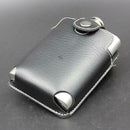 8oz Stainless Steel Whiskey Wine Flagon Alcohol Hip Flask with Leather Case