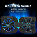 Foldable Mini Notebook Cooler Laptop USB Double Cooling Pad Computer Fan R9D0