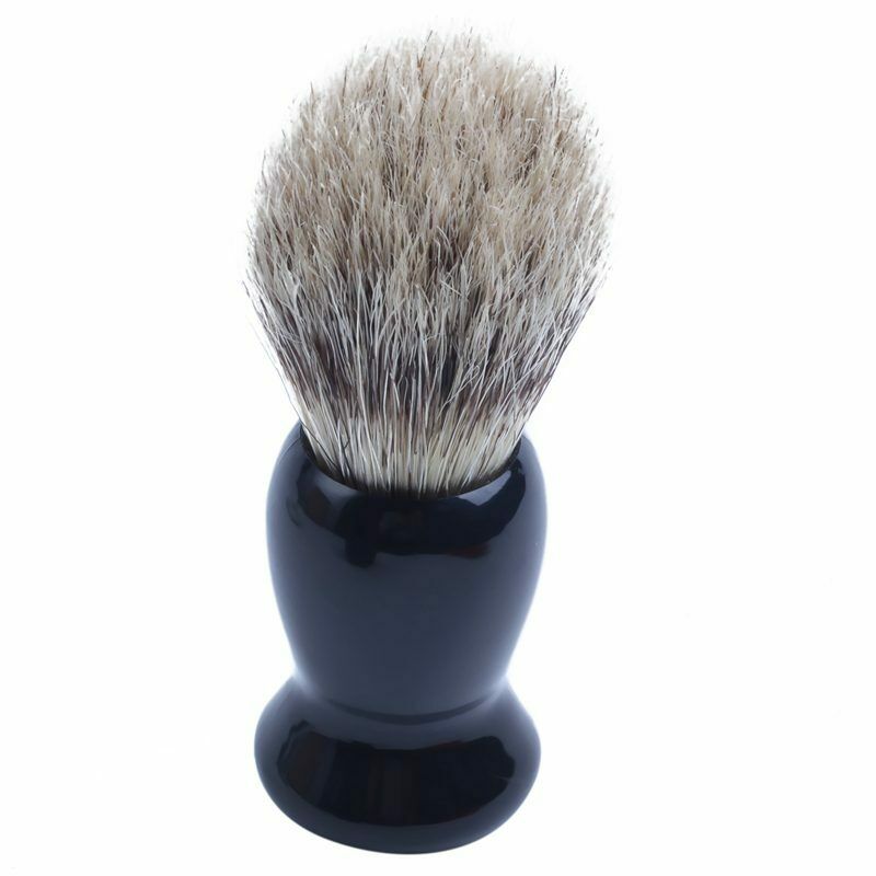 Shaving Tool Drop Hair Brush + Razor Steel Bracket + Cup Plastic Bowl X7M4