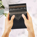17 Key Wood Musical Instrument Thumb Finger Piano Beginners (Kalimba+Kit) A