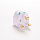 Universal Us Au Eu To Uk Ac Power Plug White Travel Wall Adapter Plug Convert Pg