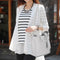 4pcs/Set Lichi Leather Tassels Women Tote Shoulder Clutch Card Bags (Grey)