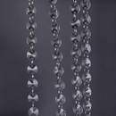 1M Clear Glass Crystal Bead Garland Chandelier Hanging DIY Wedding Light LJ
