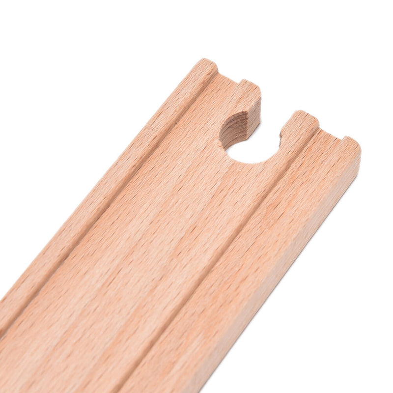 1x Wooden Train Straight Track Accessories Compatible All Major Brand 10.8cm3CU