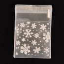 100X xmas santa cello cellophane cookie Peel N seal candy treat bags partyJ Pg