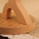 Wood Cell Phone Smart Phone Desk Stand Holder Table Decor - Tai Chi Boy