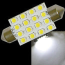 4PCS 39mm Bright White 16 3528-SMD Led Car Interior Festoon Bulb Light Lamp