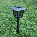 2 In 1 Solar Powered UV Mosquito Insect Zapper Killer Bug &LED Garden Light Lamp