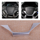 Chrome Steering Wheel Panel Cover Insert Trim Frame fit for Hyundai Sonata 15-17