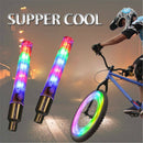 Bike Motorcycle Car Wheel Tire Tyre Valve Cap Spoke 5LED Flash Light Lamp AU