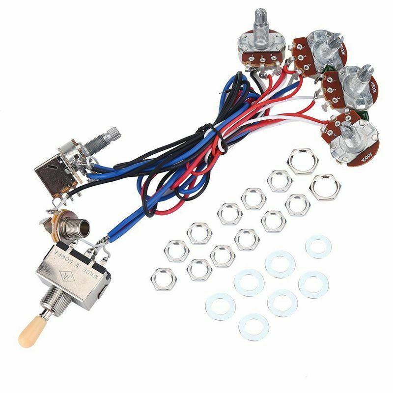 Guitar Parts WIRING HARNESS KIT - 2V/2T 3 Way Switch for LES PAUL LP Gibson