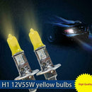 2X 55W H1 Halogen Bulb Yellow 3000K Quartz Glass Car Light Auto Head Light