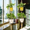 Beige Double Macrame Plant Hanger 2 Tiers Hanging Planter Pot Holder 120cm