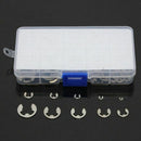 120Pcs Stainless Steel E-Clip Retaining Snap Ring Circlip Kit 1.5mm to 10mm