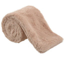 Women's Faux Rabbit Fur Scarf Autumn Winter Scarves Beige U8B5