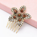 Bridal Wedding Crystal Jewel Diamante Hair Comb Hair Piece Clip Claw Clasp