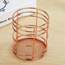 Hollow Pen Holder Pencil Pot Makeup Brushes Storage Desk Organiser Containe