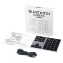 Aluminum Alloy 35 Keys Bluetooth Wireless Numeric Keypad Digital Keyboard f