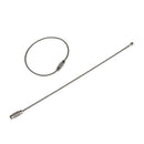 Wire Rope Keyring with Twist Lock (10 Pieces) P1N1