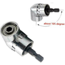 105 Right Angle Drill Adapter Flexible Shaft Extension Shank Socket 1/4" Fast