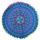 Stylish Large Mandala Floor Pillows Case Round Bohemian Meditation Cushion  F8T8