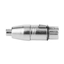 3-Pin XLR Female to RCA Female Jack Audio Cable Microphone AV Video Adapter