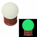 35mm Glow In Dark Stone Luminous Quartz Crystal Sphere Ball w/ Base Sta TDX