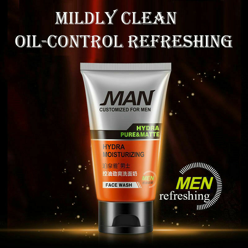 Men Fashion Face Wash Blackheads Oily Skin Foam Facial Clean Beauty Z7N3