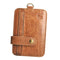 Vertical Leather ID Cards Holder Travel Money  Purse Case Snap Button