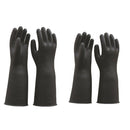 Pack of 2 Pairs Long Industrial Rubber Latex Gloves Work Safety Gardening
